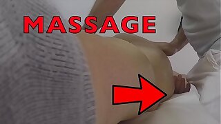 Massage Hidden Camera Records Fat Wife Groping Masseur's Bone