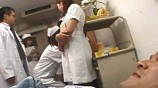 Japanese hospital nurse instructing day – masturbating patient