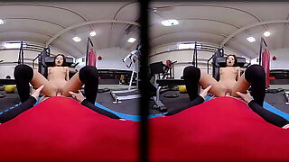 VRConk Petite girl plumbed by fat cock at the gym VR Porn